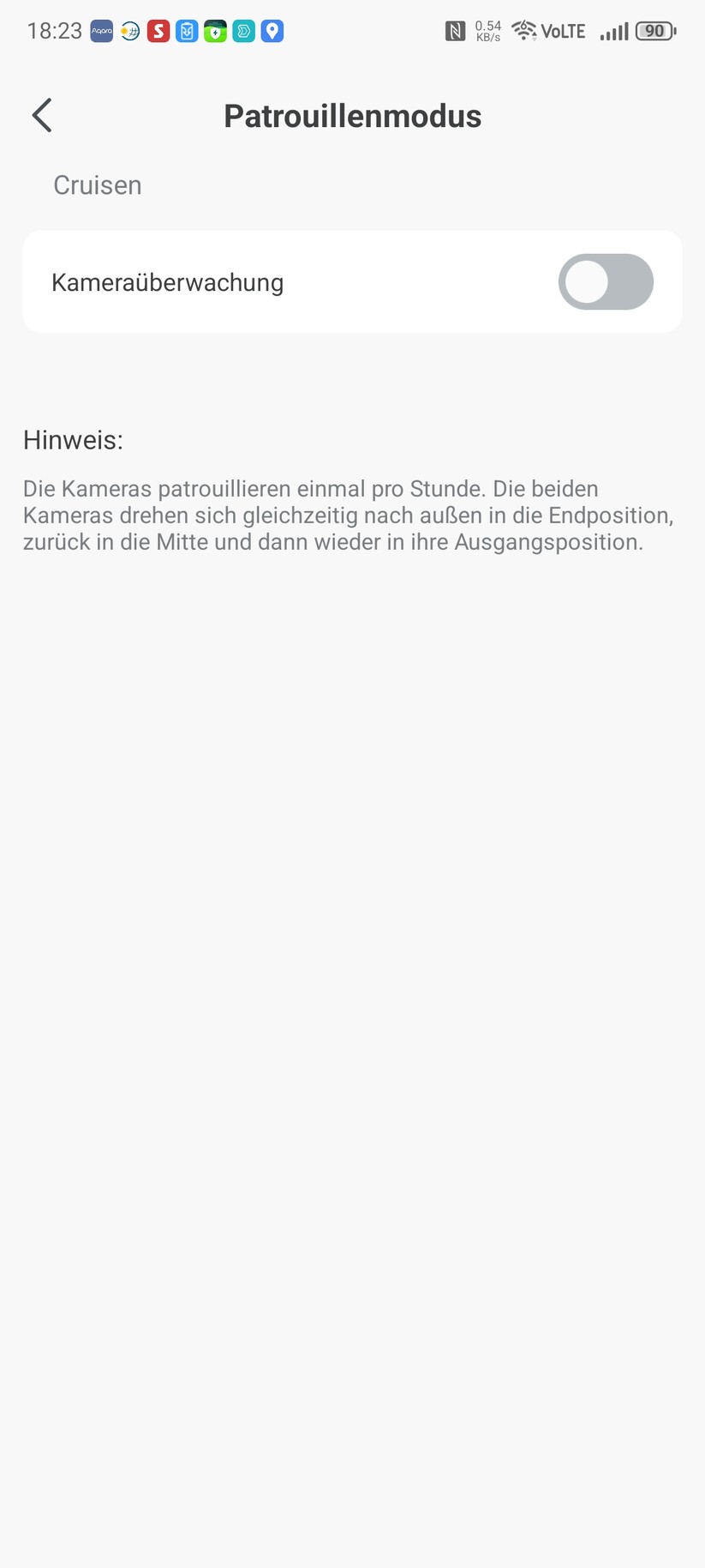 Baseus Security S2: Konfiguration mit der App