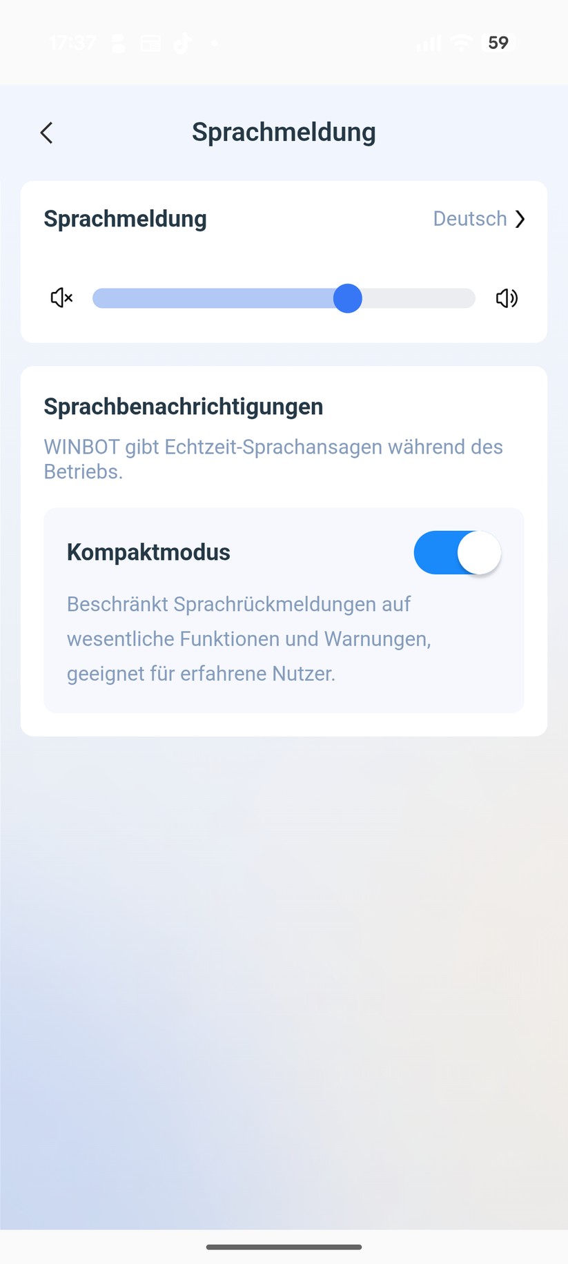 Ecovacs Winbot W2S Omni – App