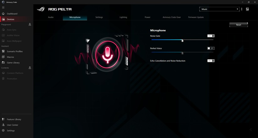 Asus ROG Pelta - Bilder App 