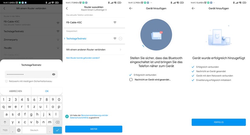 Xiaomi Smart Air Purifier 4: Inbetriebnahme mit Xiaomi-Home-App