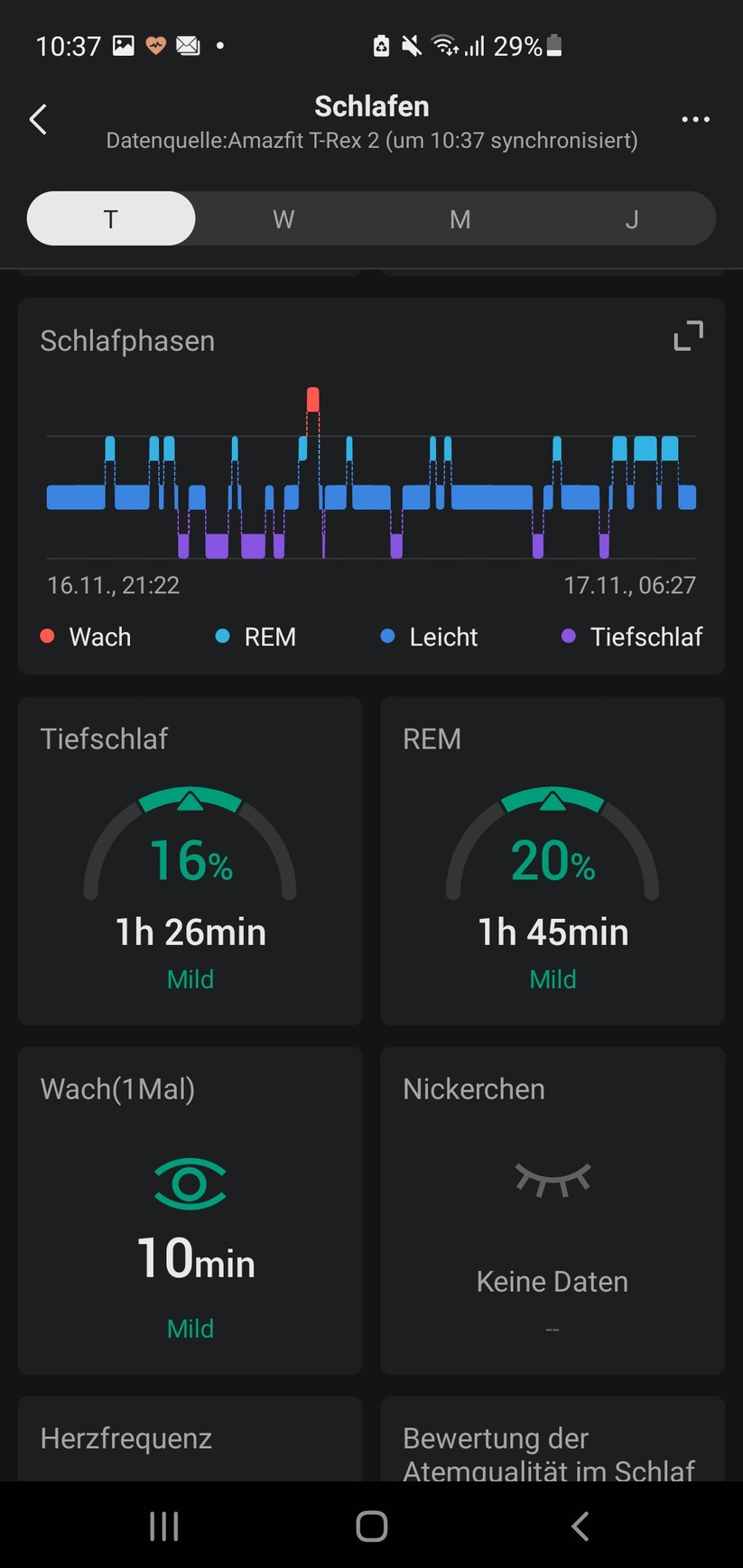  Die App zur Amazfit T Rex 2 im Test