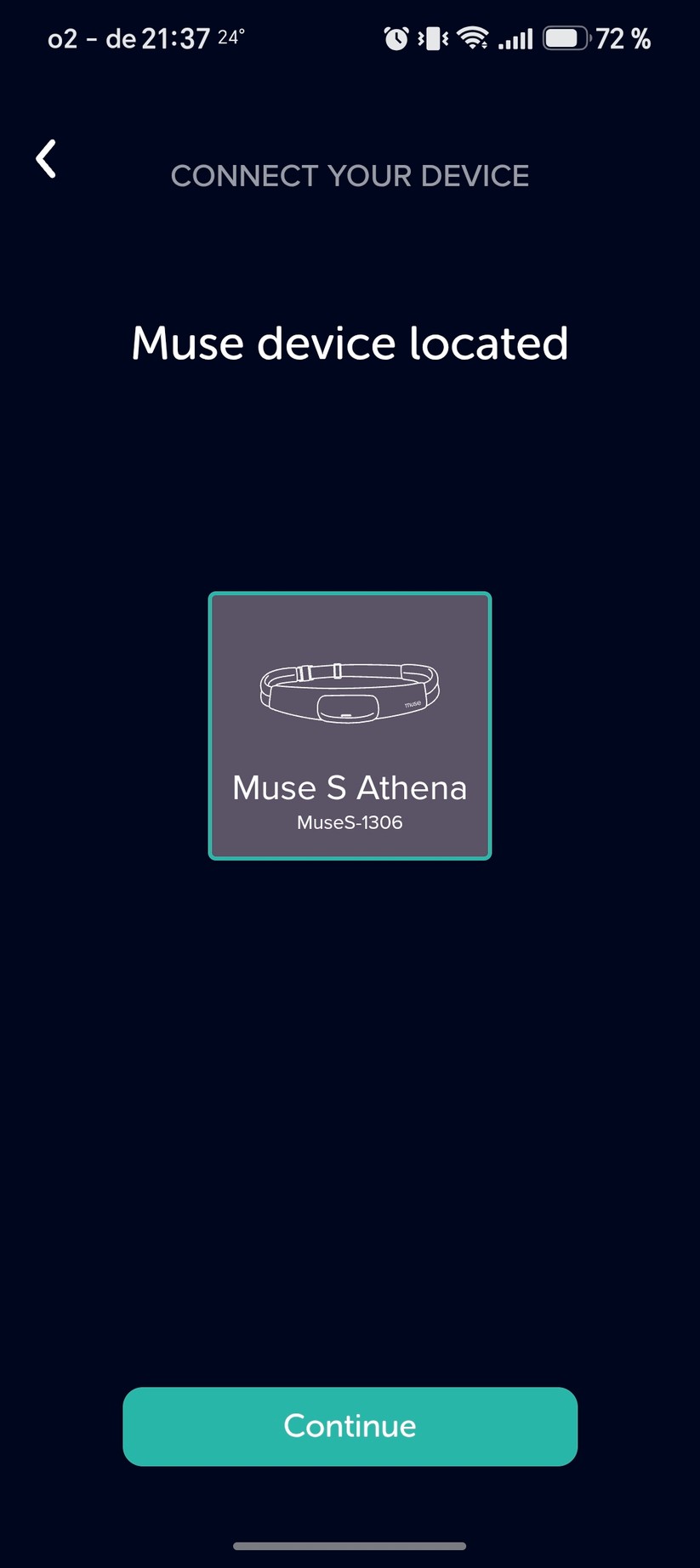 Muse S Athena: App-Einrichtung