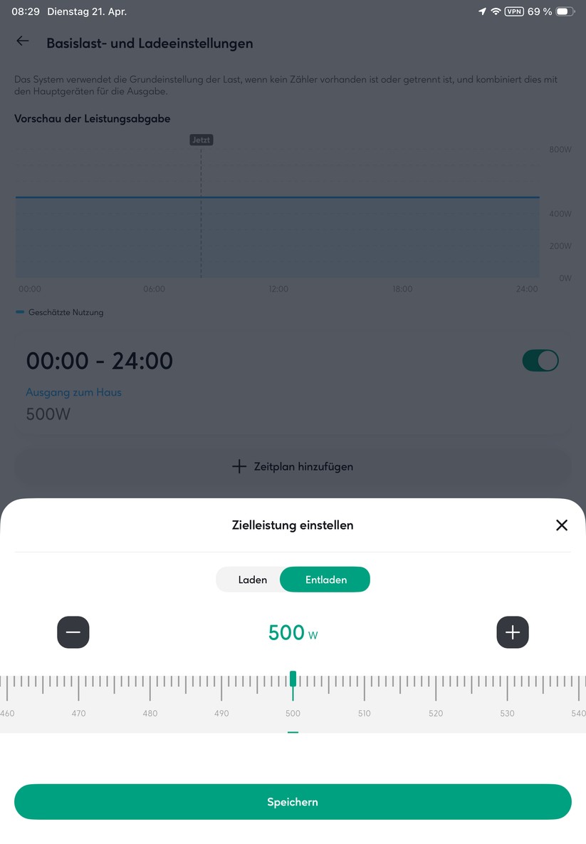Zendure-App: Weitere Einstellungen