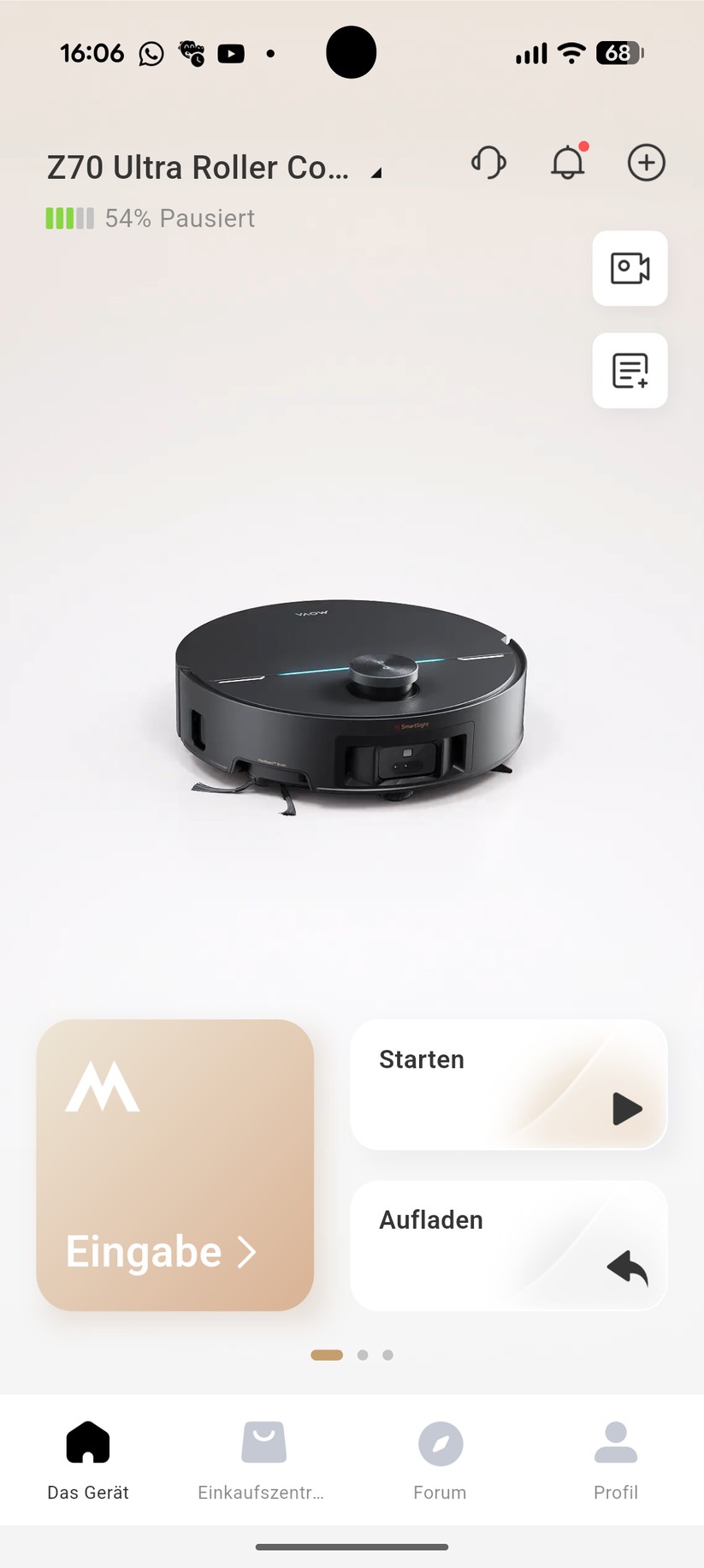 Mova Z70 Ultra Roller – App & Einrichtung