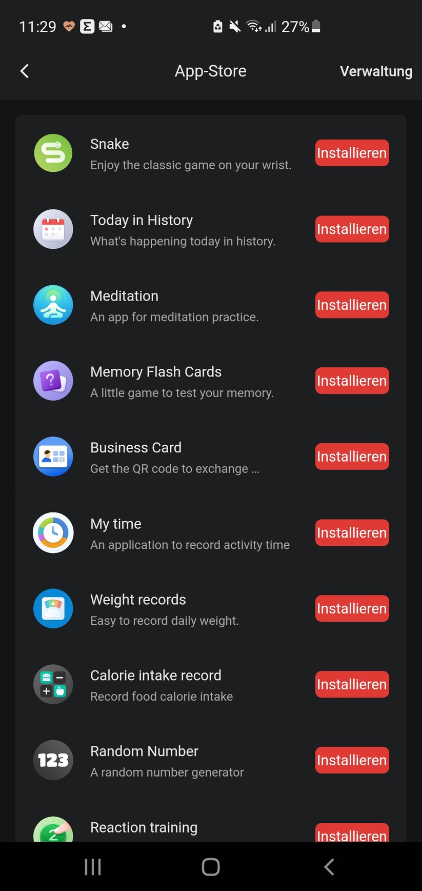  Die App zur Amazfit T Rex 2 im Test
