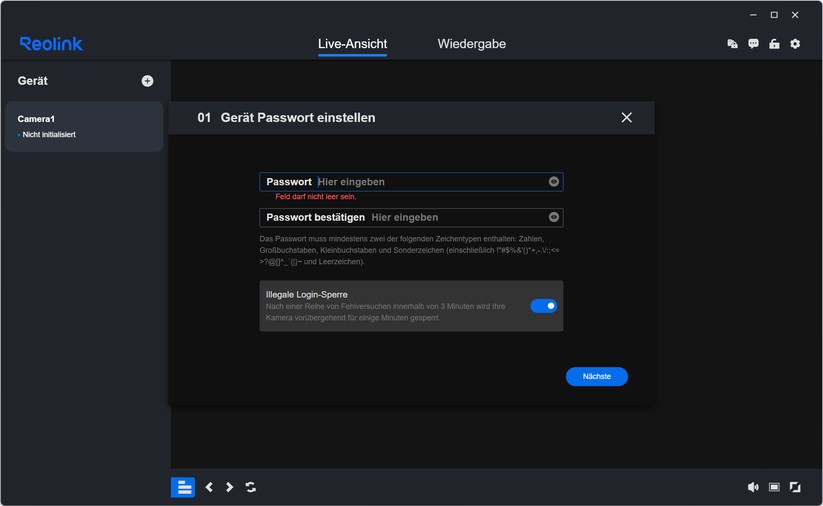 Reolink CX810: Einstellungen und Testaufnahmen