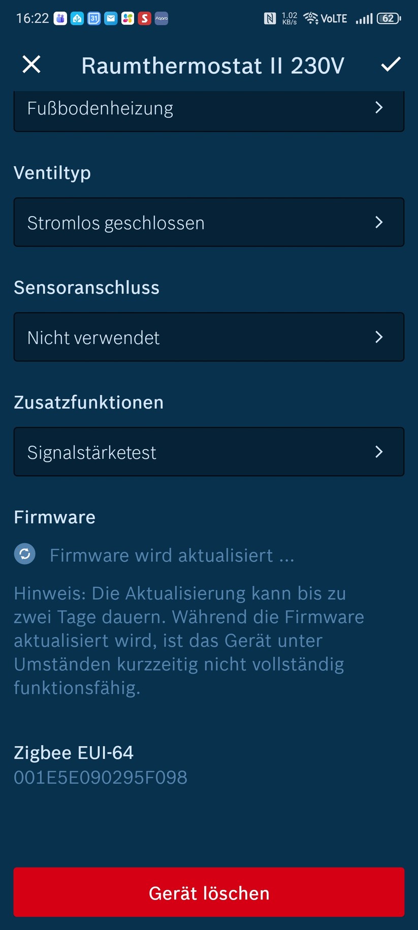 Bosch Raumthermostat II 230V: Inbetriebnahme, Einstellungen und Heizpläne mit Bosch-App „Smart Home“