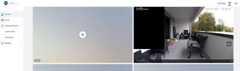 Eufy Solocam S220: Webportal