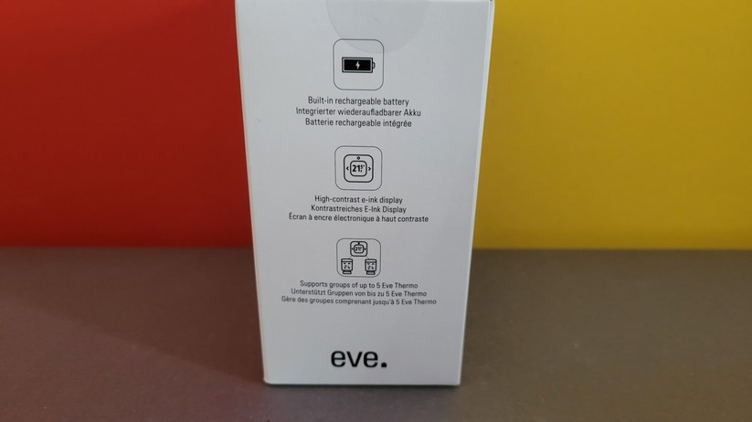 Eve Thermo Control: Sensor für Temperatur und Luftfeuchte, sowie Regler für Eve Thermo