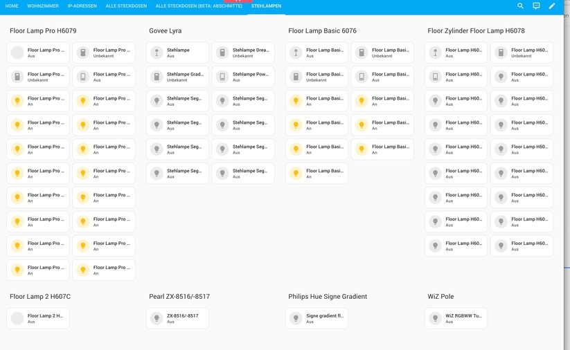 Mit Home Assistant können Anwender alle LED-Stehlampen in dieser Bestenliste steuern.