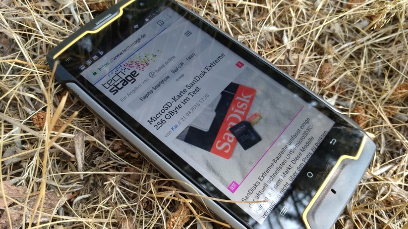 Für ein 115-Euro-Smartphone kann sich das Display sehen lassen.