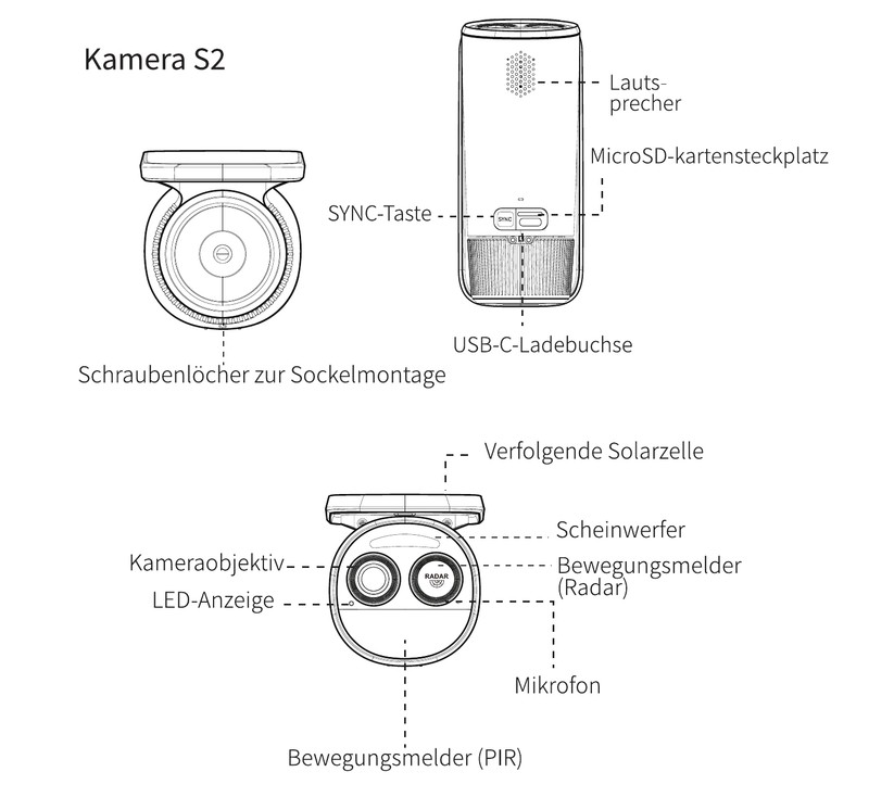 Baseus Security S2: Überwachungskamera mit 4K-Auflösung, Akku und Solarpanel