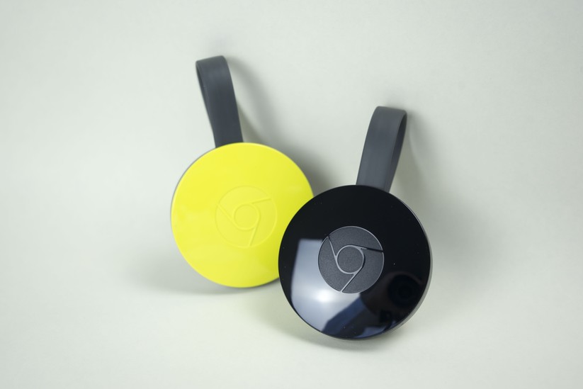 Google Chromecast in Gelb und Schwarz –
