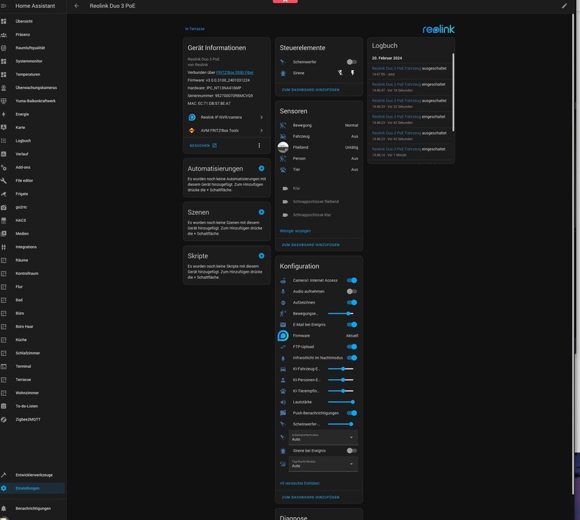 Überwachungskameras mit Onvif-Support können Anwender in kompatible Smart-Home-Zentralen wie Homey Pro und Home Assistant integrieren und auf Basis der Sensorwerte Automatisierungen einrichten, etwa zum Aufbau eines umfassenden Sicherheitssystems in Kombination mit anderen smarten Geräten wie Bewegungs- und Präsenzsensoren sowie Alaramsirenen.