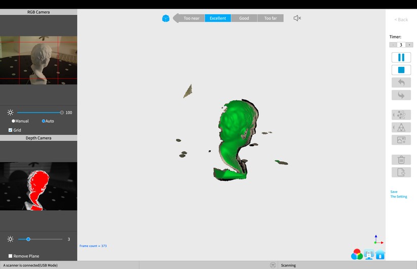 Revo Scan: Überbelichteter Bereich links unten