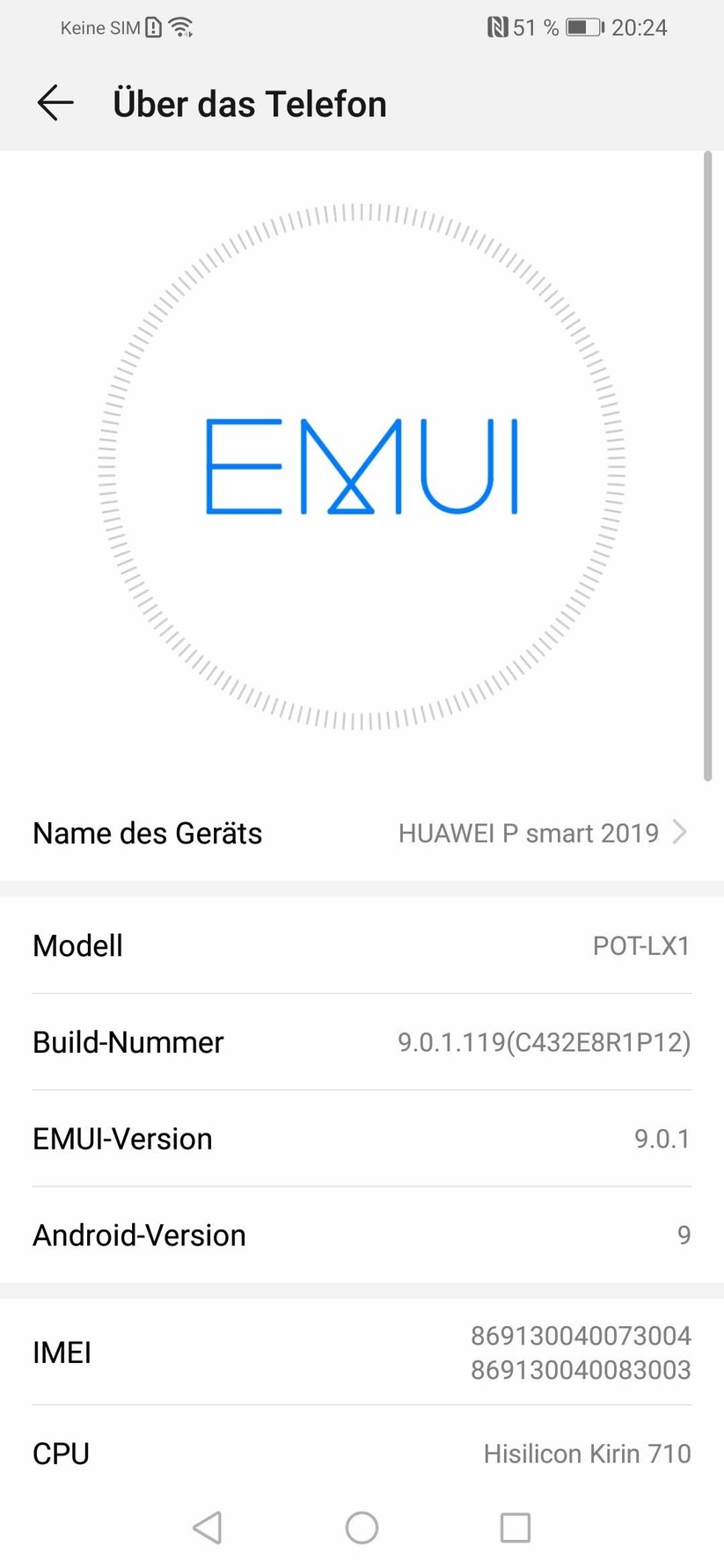 Informationen zum Smartphone