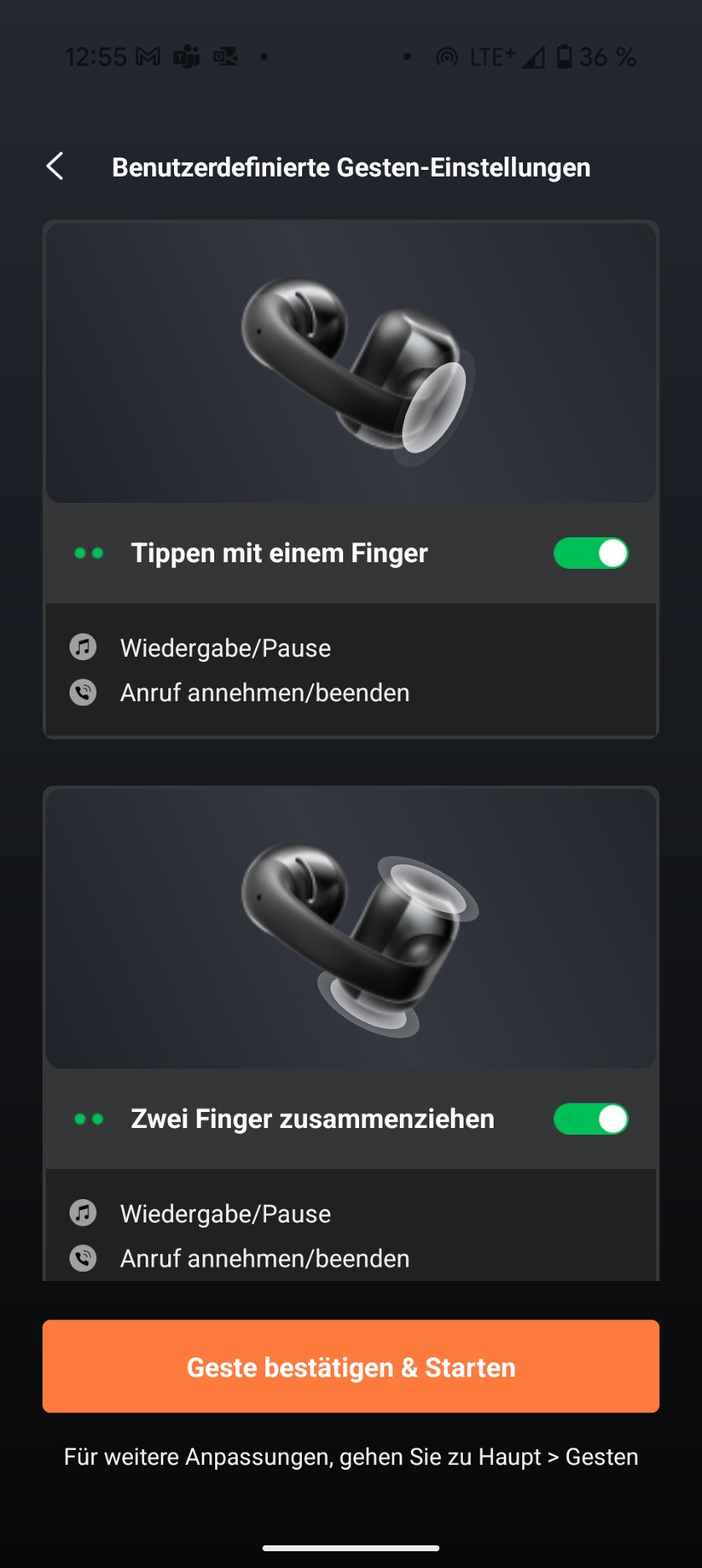 Shokz Opendot One Screenshot