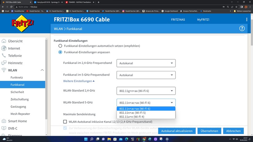 Fritzbox 6690 Cable - Konfiguration 