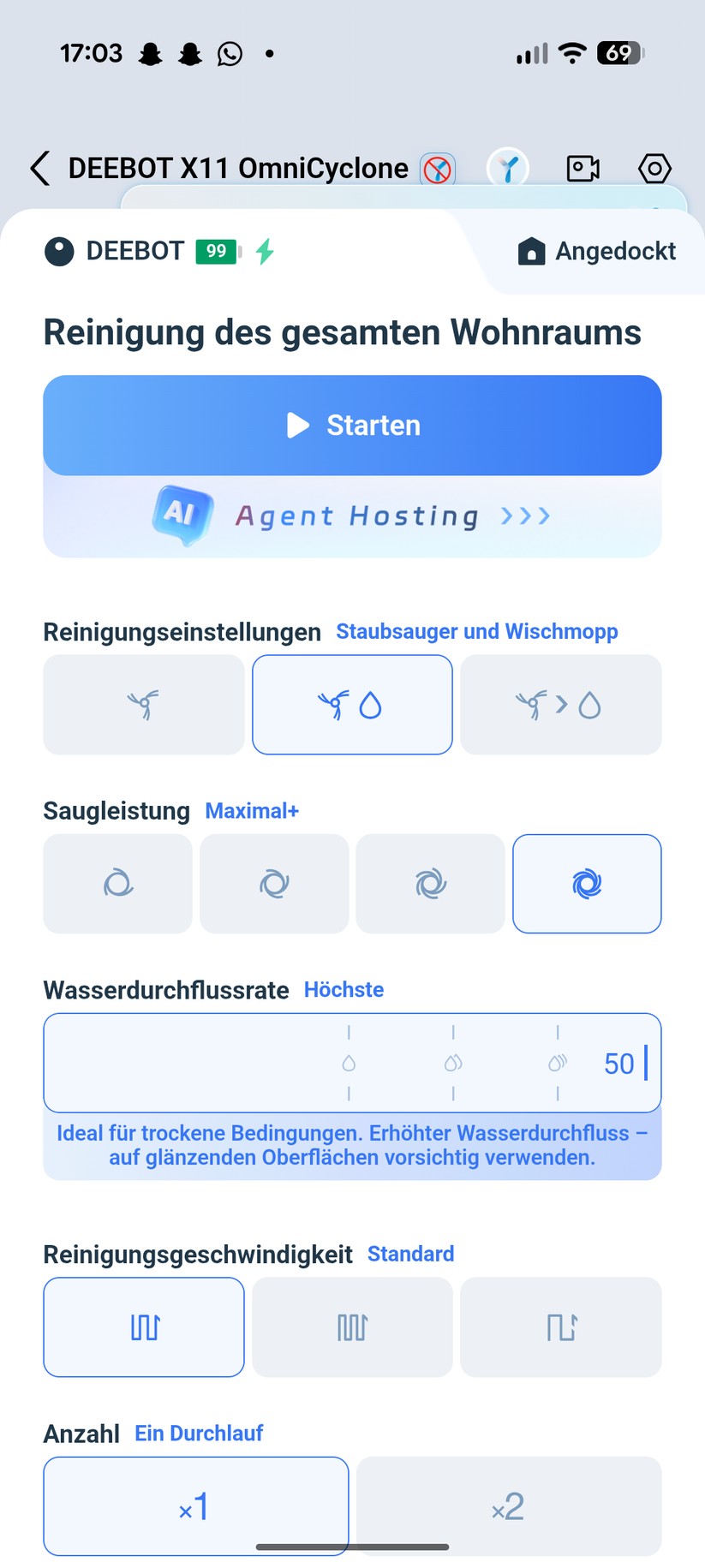 Ecovacs Deebot X11 Omni Cyclone – App & Einrichtung