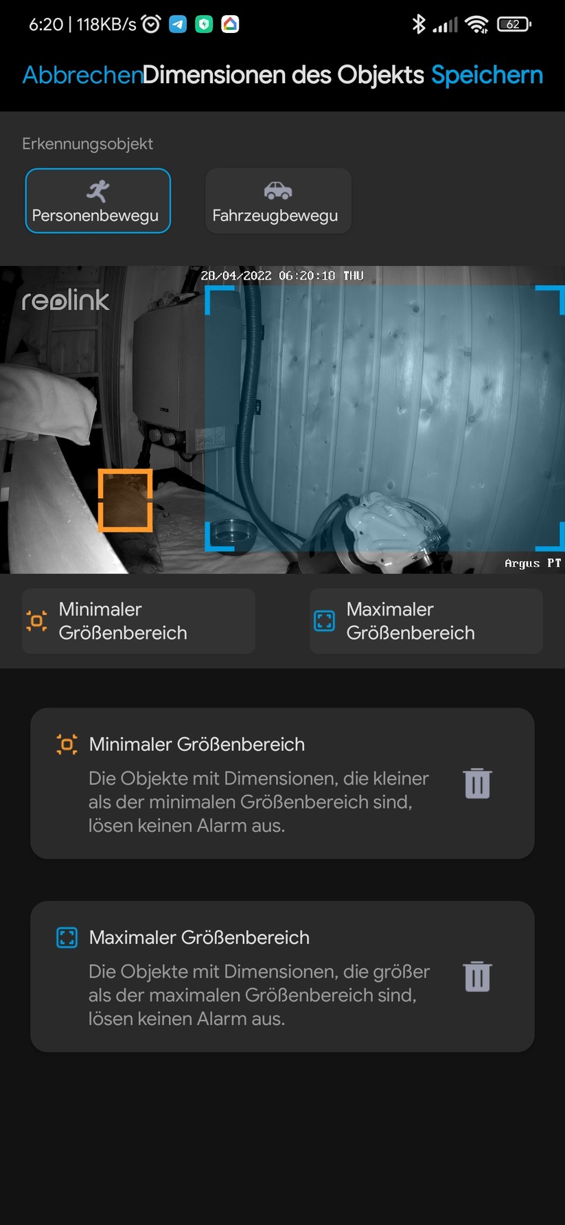 Einrichtung und Betrieb mit der App: Reolink PT 2K