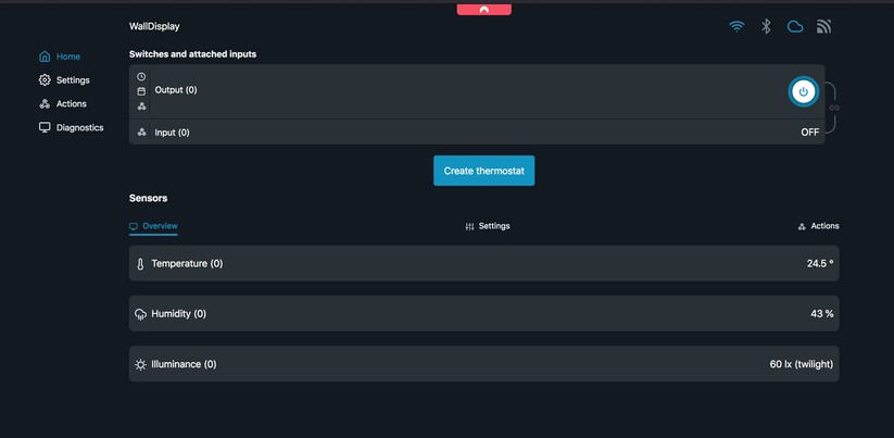 Shelly Wall Display: Browser