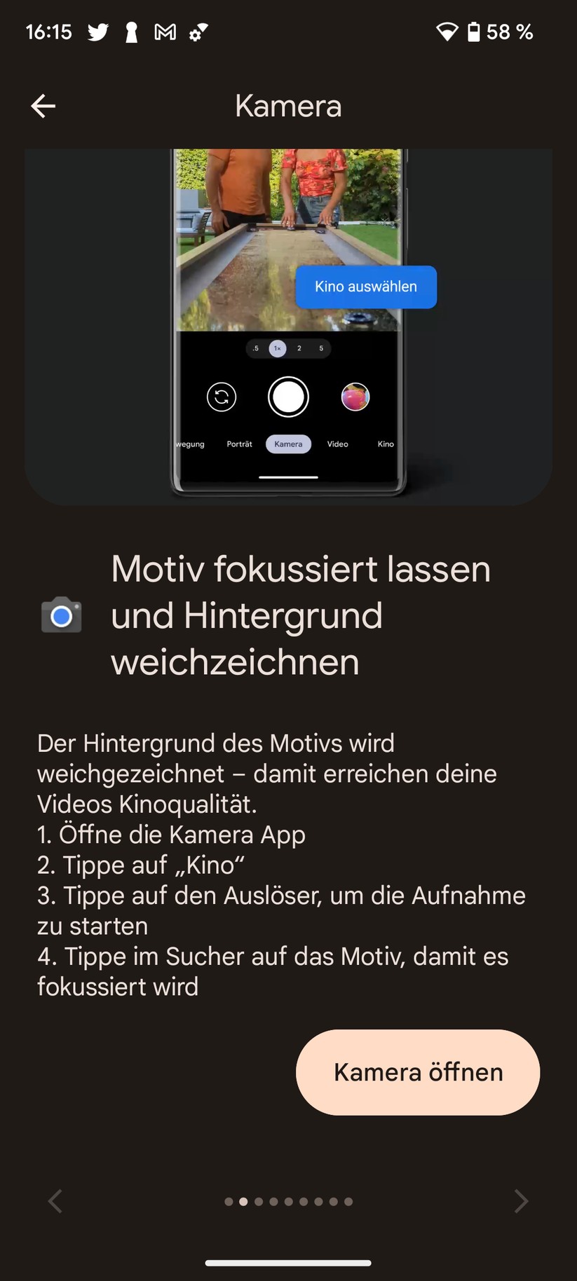 Google Pixel 7 Software-Funktionen