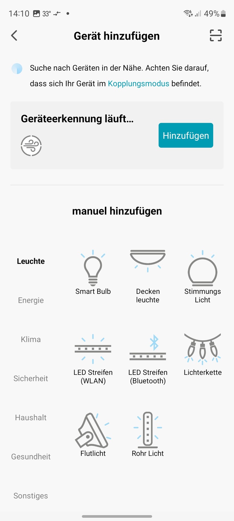 Inbetriebnahme mit Nedis-App. Alternativ lässt sich das Gerät auch mit der Tuya-App steuern. Damit ist auch eine Integration in Home Assistant möglich.