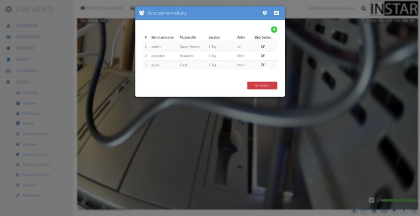 Die Konfiguration der IN-9808 4K erfolgt wahlweise über die App Instar Vision oder die Weboberfläche. Während sich grundlegende Funktionen bequem per App einrichten lassen, stehen erweiterte Optionen wie Onvif und MQTT nur über das Webinterface zur Verfügung.