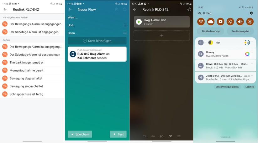 Reolink RLC-842A: Integration in Homey Pro