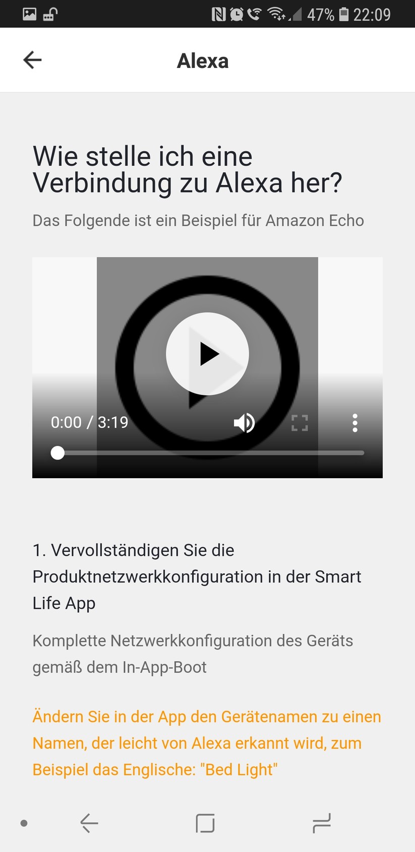 Alexa einrichten