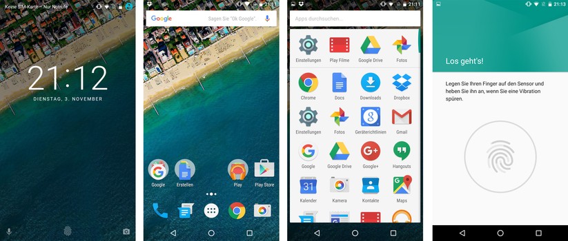 Google Vanilla UI auf Android OS 6.0 Marshmallow