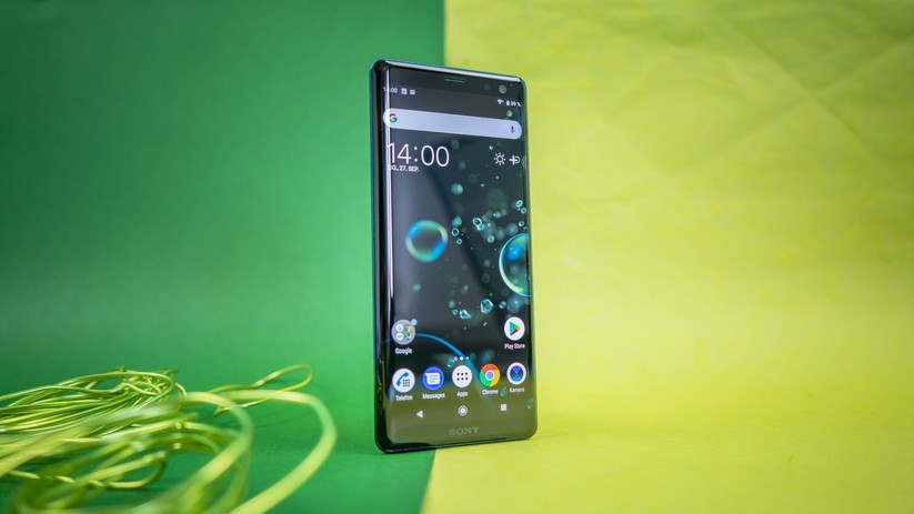 Das Xperia XZ3 hat frontale Dual-Lautsprecher.