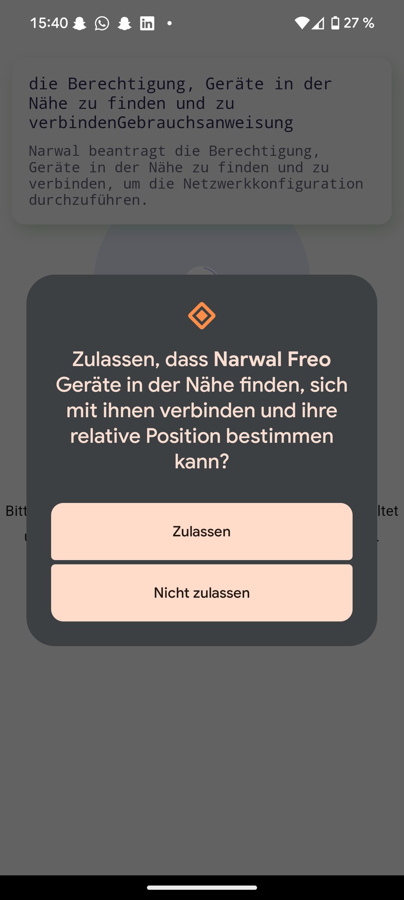 Narwal Freo Z10 Ultra – App