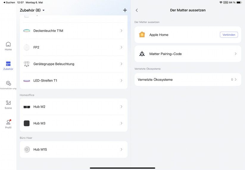 Inbetriebnahme des Aqara M3 mit der Aqara-App