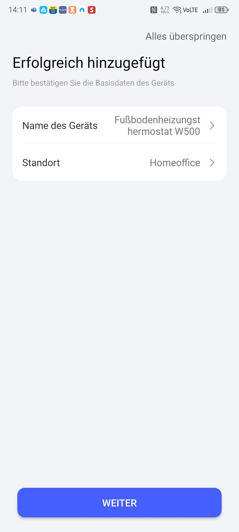 Komfortable und viele Funktionen: Aqara W500 mit Aqara-App