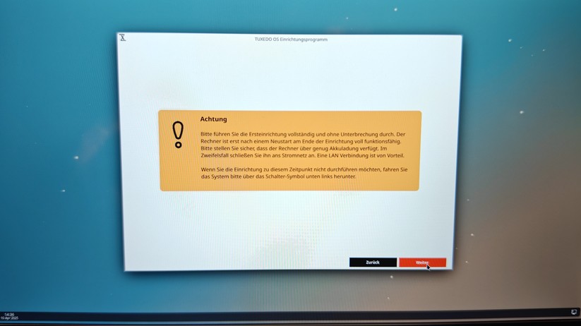 Tuxedo Nano Pro: Installation auf Basis des mitgelieferten USB-Stick Tuxedo Web FAI