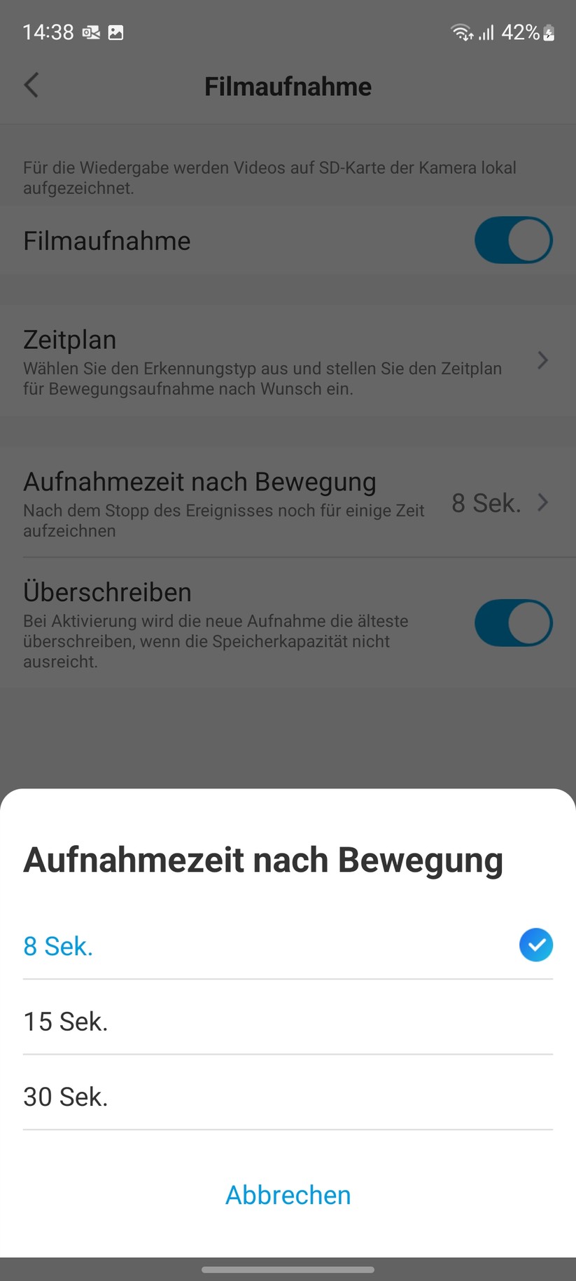 Reolink Argus 3 Pro: App
