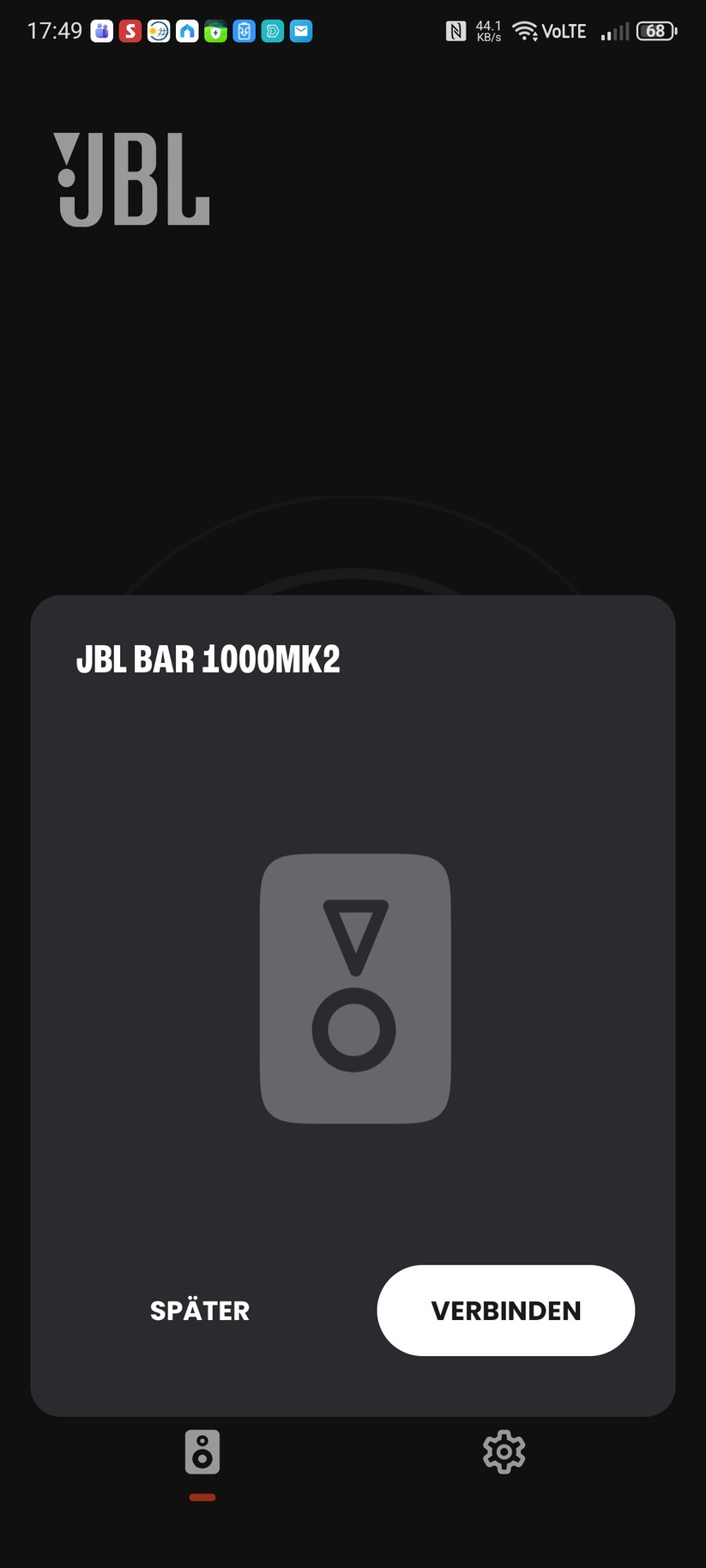 Mit der App JBL One wird die JBL BAr 1000MK2 eingerichtet.