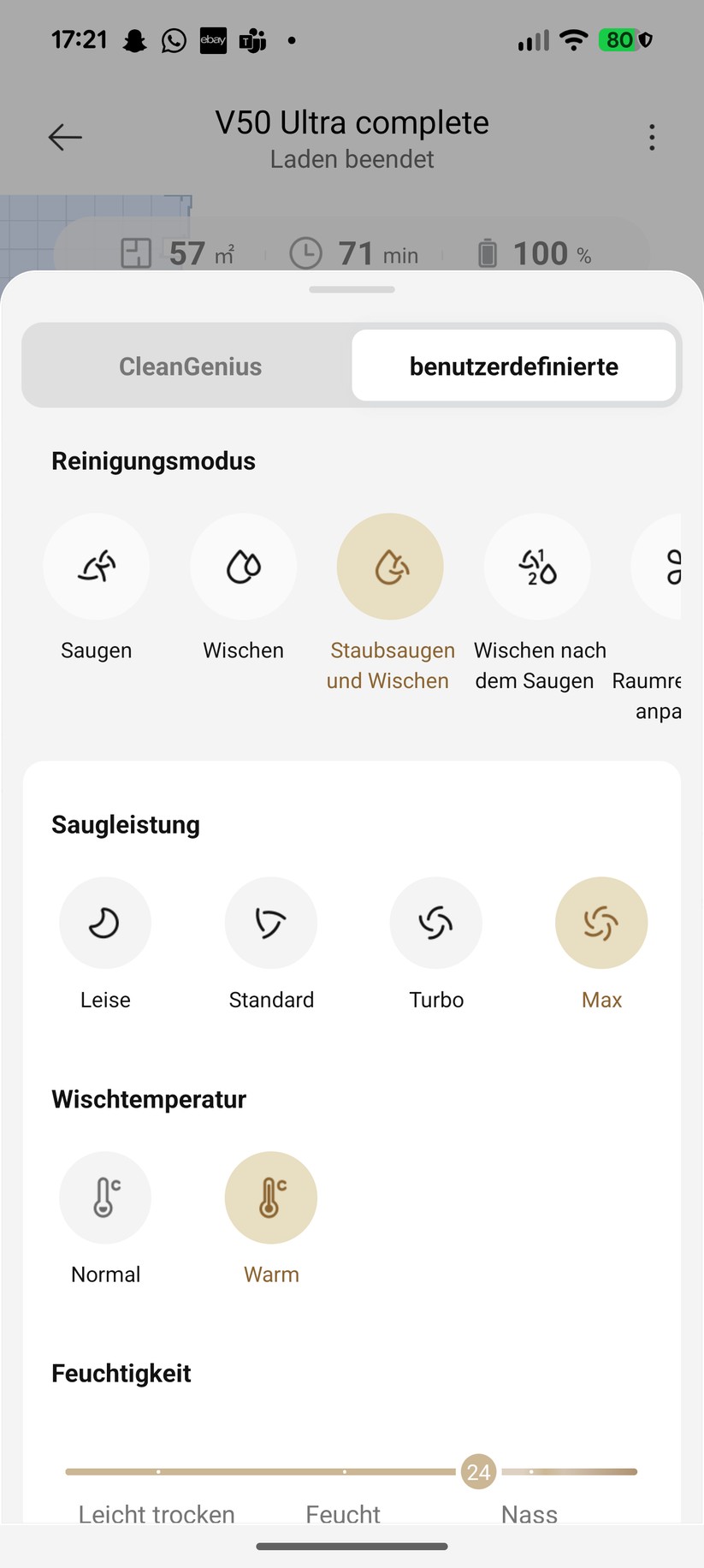 Mova V50 Ultra Complete – App