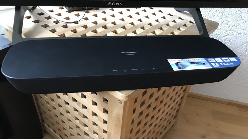 Ganz schön kurz: die Soundbar des Panasic.SC-HTB254.