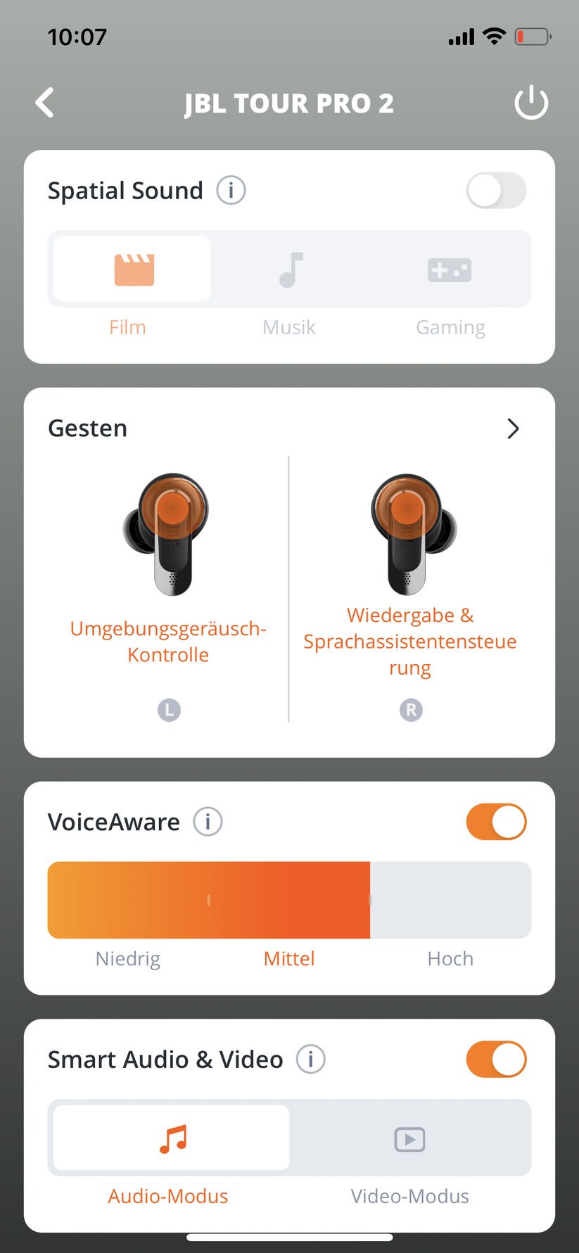 JBL Tour Pro 2 Screenshot