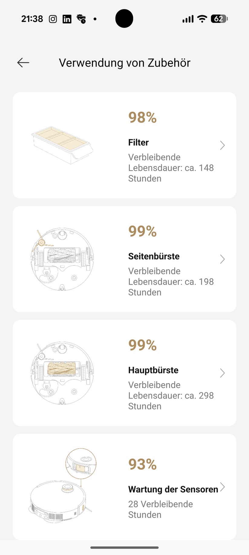 Dreame Matrix 10 Ultra – Einstellungen in der App 
