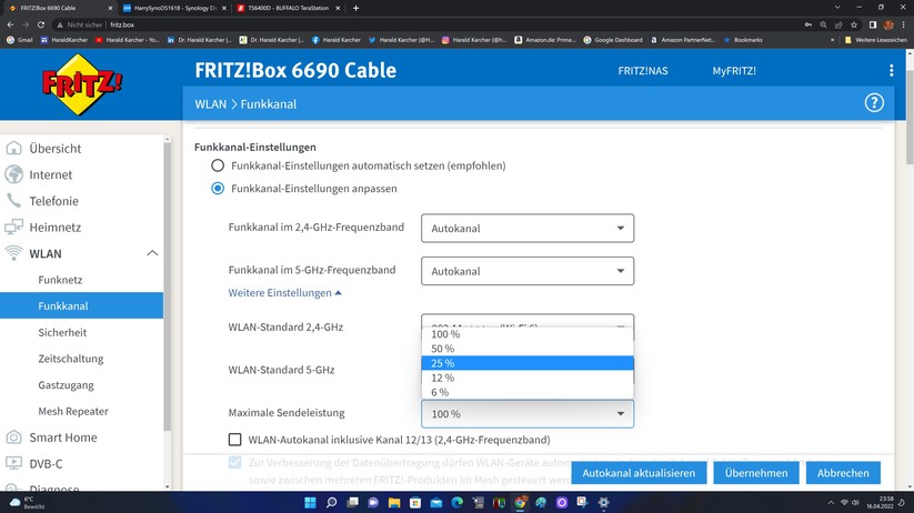 Fritzbox 6690 Cable - Konfiguration 