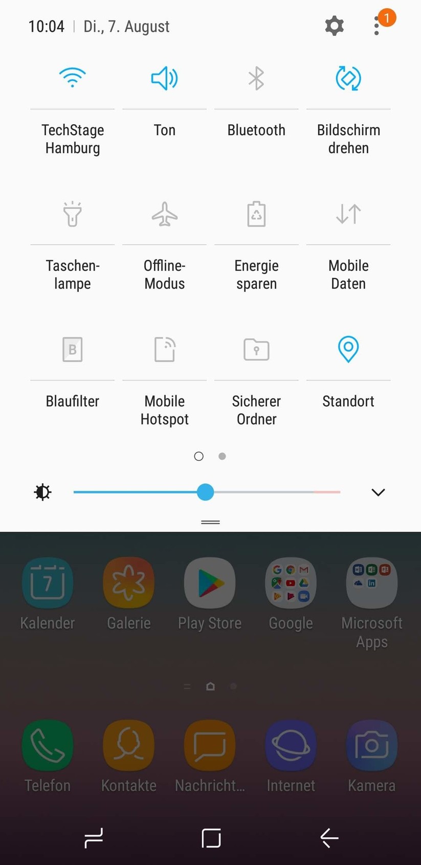 Benachrichtigungsleiste