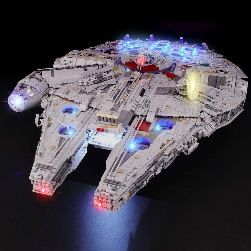 BRIKSMAX Beleuchtungsset für Lego Millennium Falcon Ansicht oben