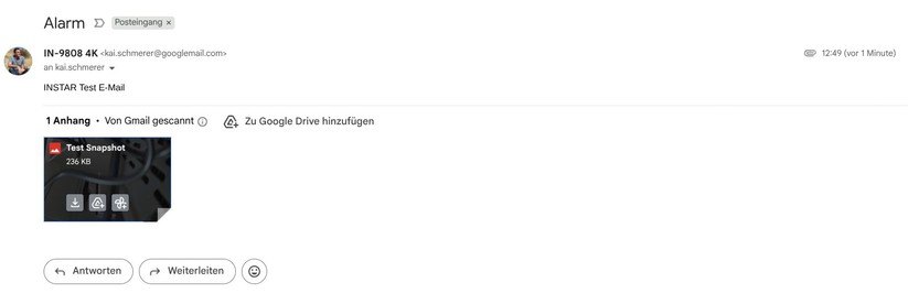 Die Konfiguration der IN-9808 4K erfolgt wahlweise über die App Instar Vision oder die Weboberfläche. Während sich grundlegende Funktionen bequem per App einrichten lassen, stehen erweiterte Optionen wie Onvif und MQTT nur über das Webinterface zur Verfügung.