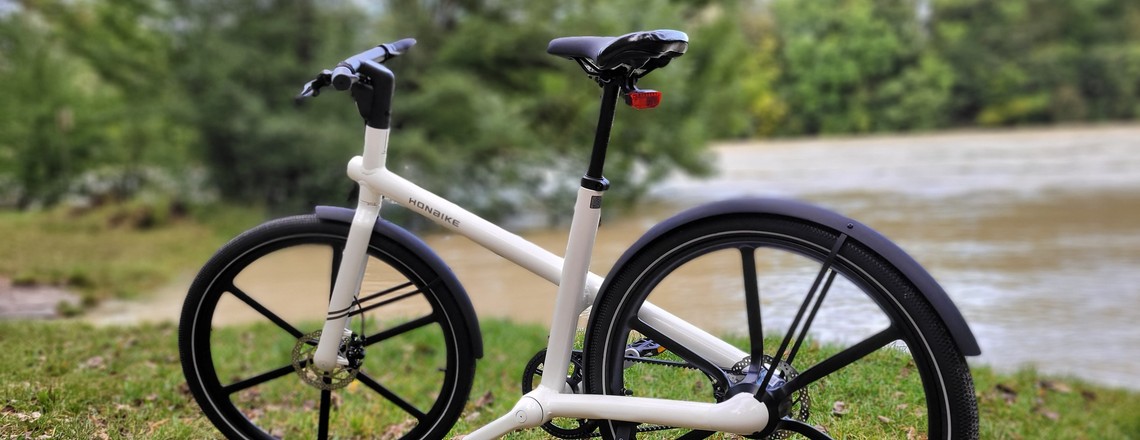 Honbike Uni 4: Designer-Pedelec mit 432-Wh-Akku im Rahmen und Riemenantrieb