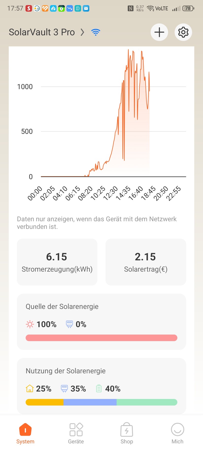 Jackery Solarvault 3 Pro: Die App ist übersichtlich und leicht zu bedienen. Für die Integration in Home Assistant muss man die MQTT-Zugang konfigurieren.
