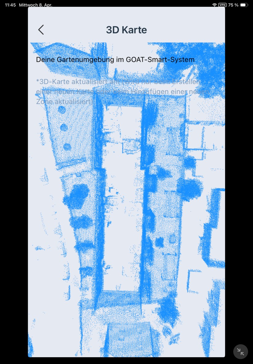 So sieht die LiDAR-Einheit die Umgebung.