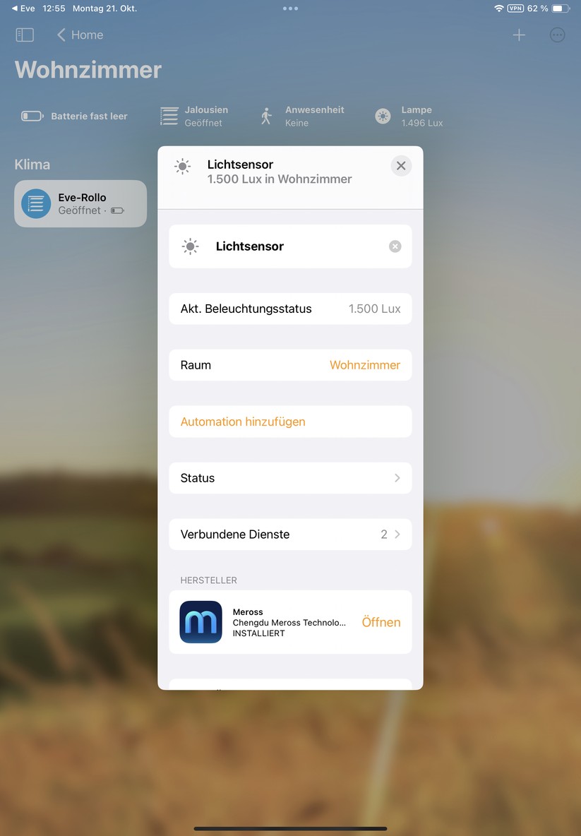 Meross MS600: App und Integration in Apple Homekit und Home Assistant